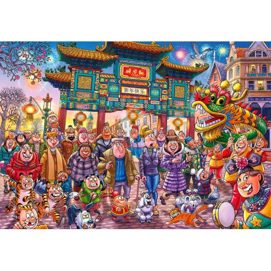 Original Jumbo-Puzzle Chinesisches Neujahr 1000 Teile