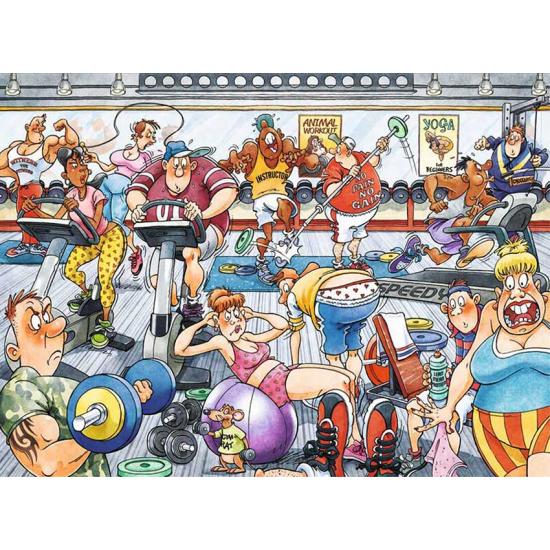 Original Jumbo-Puzzle Abnehmen im Fitnessstudio 1000 Teile