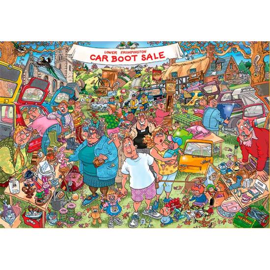 Original Jumbo-Puzzle Boot Market 1000 Teile