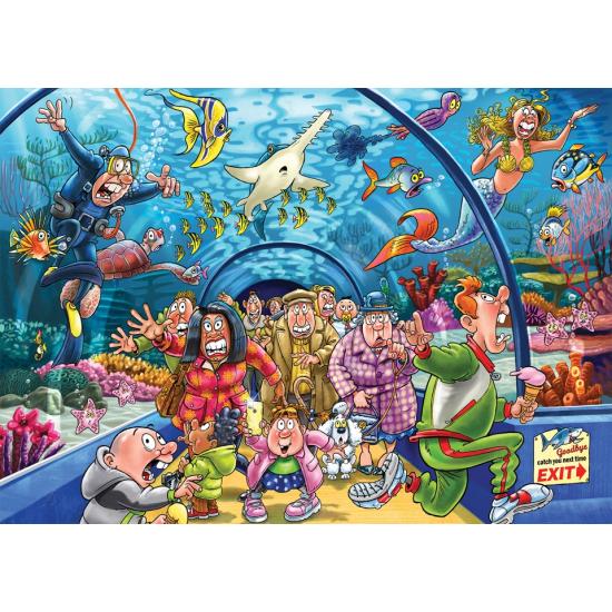 Original Jumbo-Puzzle Aquariumstreiche mit 1000 Teilen