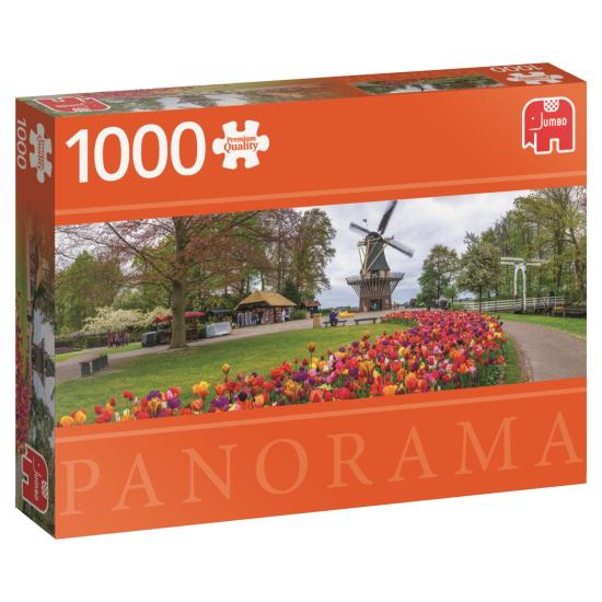 Jumbo-Panoramapuzzle Der Keukenhof, Holland mit 1000 Teilen