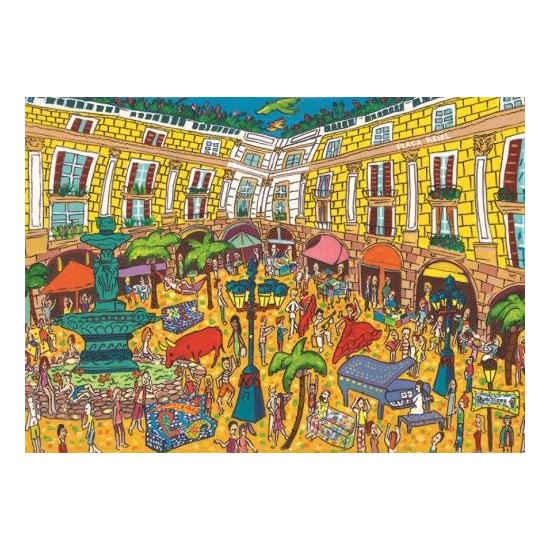 Jumbo-Puzzle Plaza Real, Barcelona mit 1000 Teilen