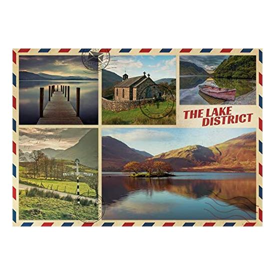 1000-teiliges Jumbo-Postkartenpuzzle vom See