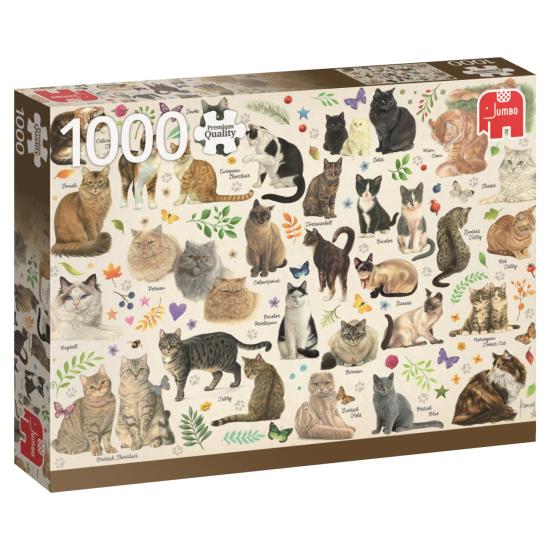 1000-teiliges Katzen-Jumbo-Poster-Puzzle