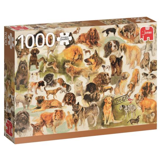 Jumbo-Poster-Hundepuzzle 1000 Teile