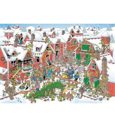 Jumbo-Puzzle Weihnachtsmanndorf mit 5000 Teilen