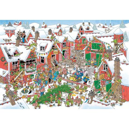 Jumbo-Puzzle Weihnachtsmanndorf mit 5000 Teilen