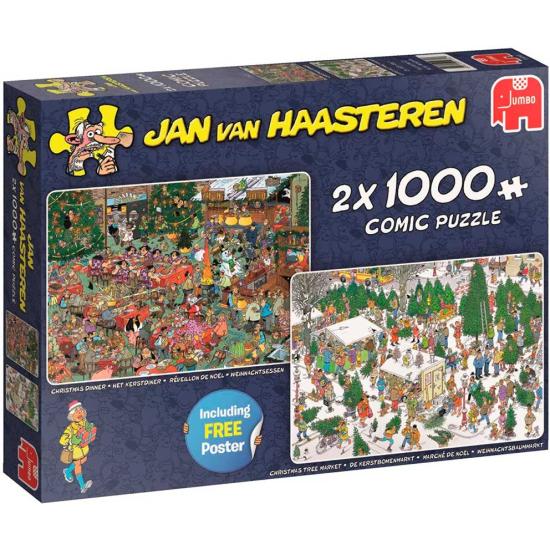 Jumbo-Puzzle Weihnachtsgeschenke mit 2 x 1000 Teilen