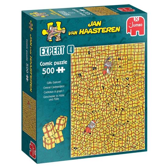 Jumbo-Puzzle Geschenke überall 500 Teile