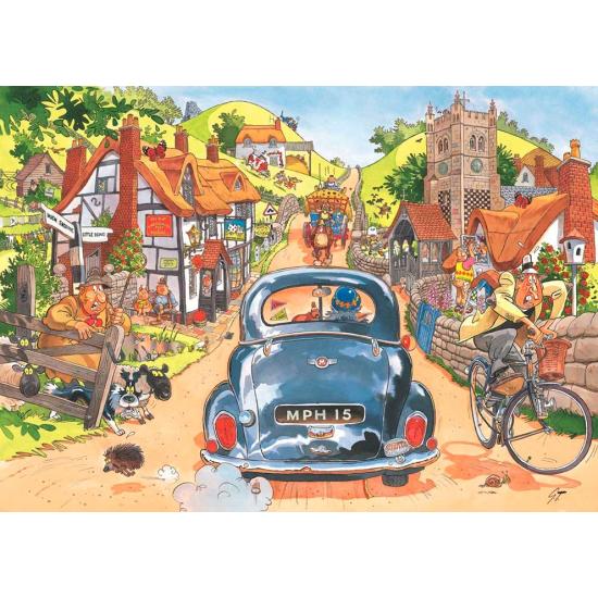 Sunday on the Road Retro-Jumbo-Puzzle 1000 Teile