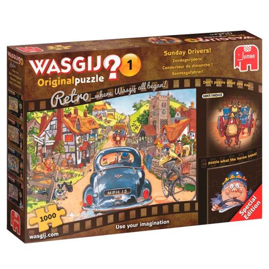 Sunday on the Road Retro-Jumbo-Puzzle 1000 Teile