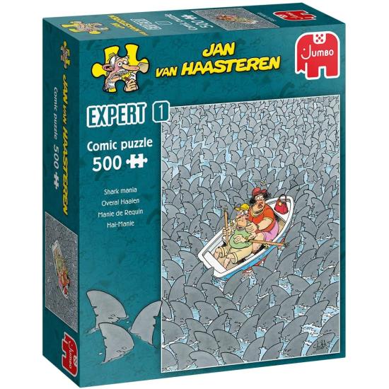 Jumbo-Puzzle Shark-Mania 500 Teile
