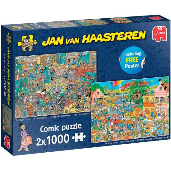 Jumbo Puzzle Music Store und Going on Vacation 2x100