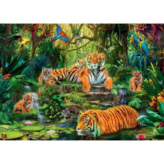 Jungle Tigers Jumbo-Puzzle 1000 Teile