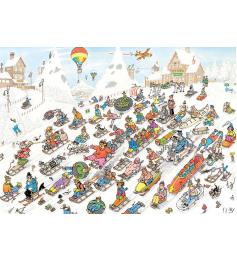 Jumbo-Puzzle Es geht alles bergab 1000 Teile