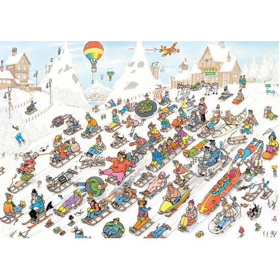 Jumbo-Puzzle Es geht alles bergab 1000 Teile