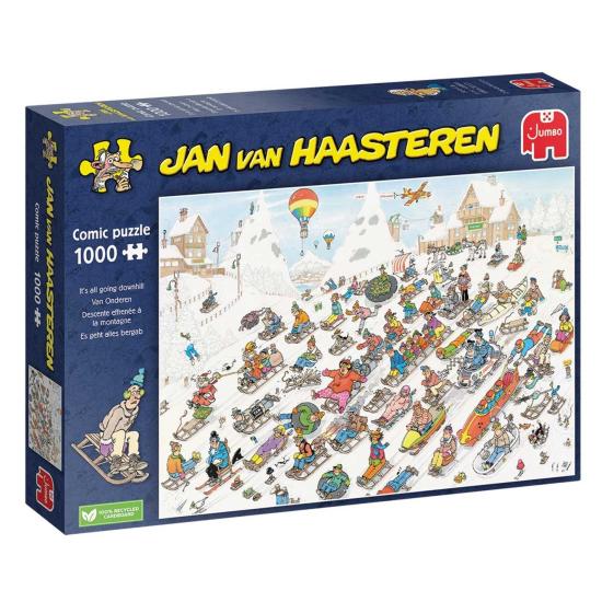 Jumbo-Puzzle Es geht alles bergab 1000 Teile