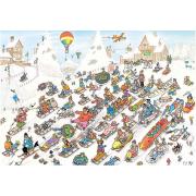 Puzzle Jumbo Es geht alles bergab mit 2000 Teilen