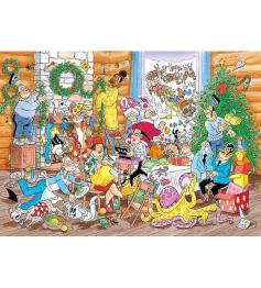 Jumbo-Puzzle Wollige Weihnachten 500 Teile