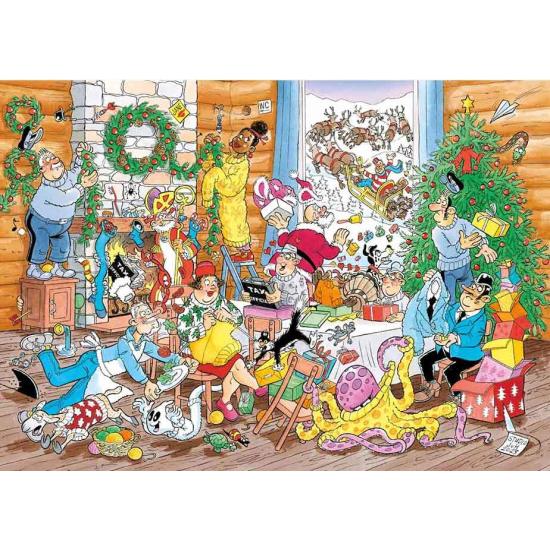 Jumbo-Puzzle Wollige Weihnachten 500 Teile