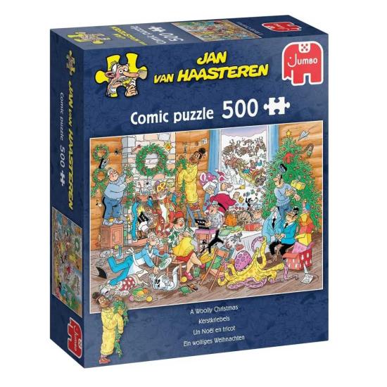 Jumbo-Puzzle Wollige Weihnachten 500 Teile