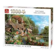 Puzzle Königshaus am blühenden Fluss 1000 Teile