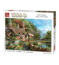 Puzzle Königshaus am blühenden Fluss 1000 Teile