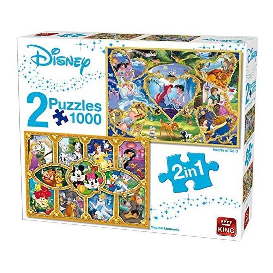 Puzzle King Disney Prinzen und Prinzessinnen mit 2 x 1000 Teilen Puzzle King Disney Prinzen und Prinzessinnen mit 2 x 1000 Teilen