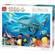 Puzzle King Delfinfamilie 1000 Teile
