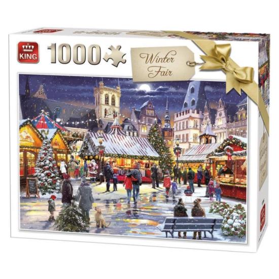 Puzzle King Winter Fair 1000 Teile
