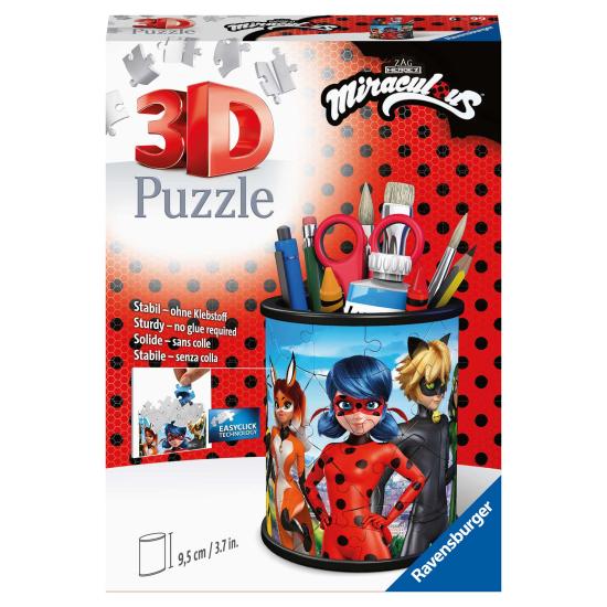 Ravensburger Miraculous Ladybug 3D Bleistiftpuzzle 57 Teile Ravensburger Miraculous Ladybug 3D Bleistiftpuzzle 57 Teile