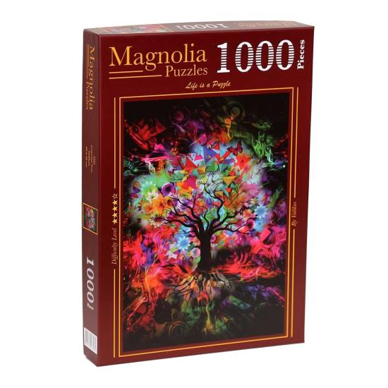 Magnolien-Farbbaum-Puzzle 1000 Teile