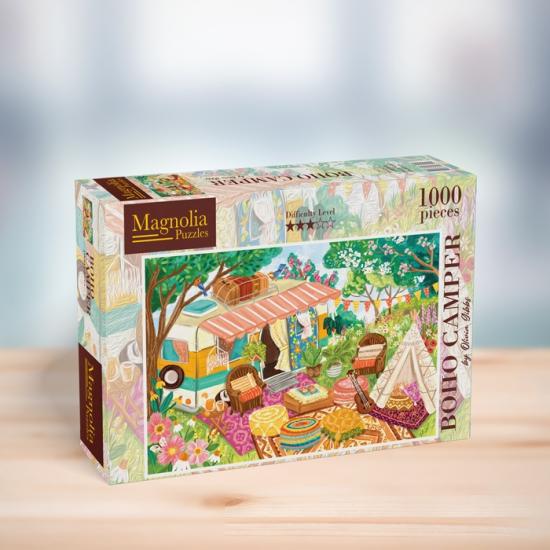 Magnolia Boho Camper Vans 1000-teiliges Puzzle