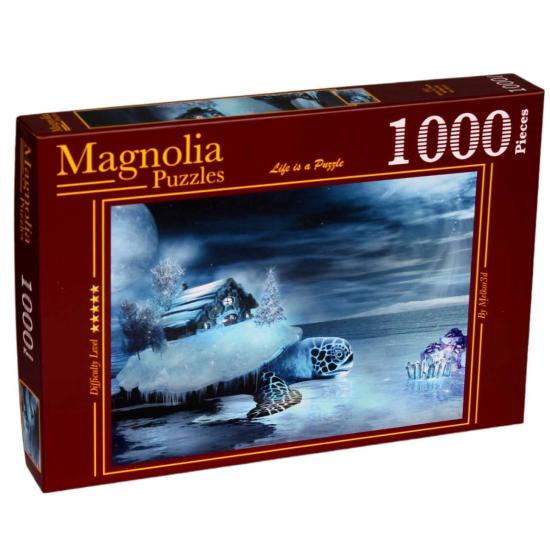 Magnolienhaus und Schildkrötenpuzzle 1000 Teile