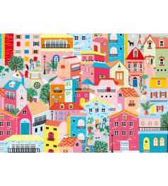 Puzzle Magnolia Bunte Häuser 1000 Teile