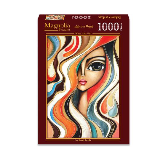Puzzle Magnolia Mädchen Mit Welligem Haar 1000 Teile