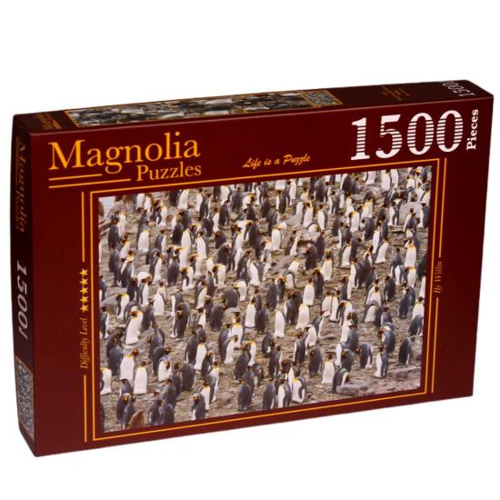 Magnolien-Königspinguin-Kolonie-Puzzle, 1500 Teile