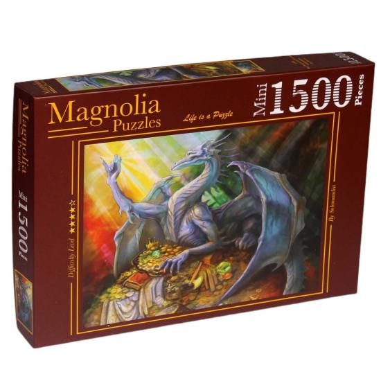 Magnolia Puzzle Der blaue Drache und sein Schatz MINI 1500 Teile