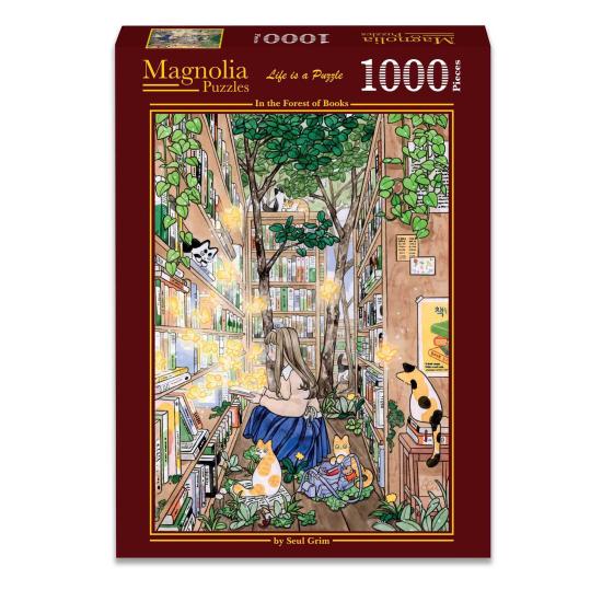Puzzle Magnolia Im Wald Der Bücher 1000 Teile