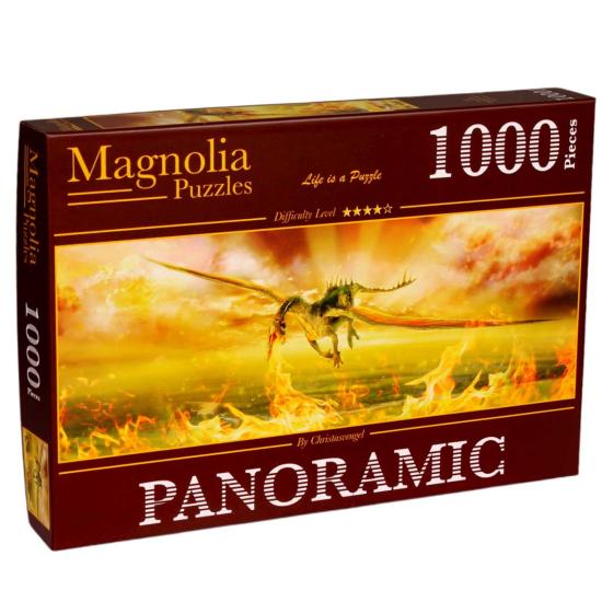 Magnolia Dragon Fire Panorama-Puzzle 1000 Teile