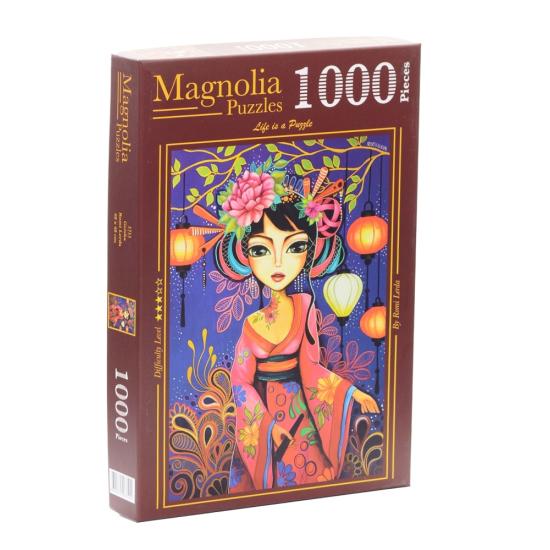 Magnolien-Geisha-Puzzle 1000 Teile
