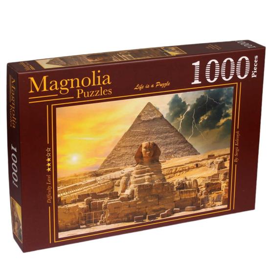 Magnolia-Puzzle Die Pyramide von Khafre und die Sphinx aus 1000