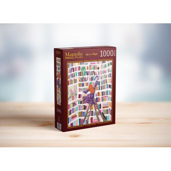 Puzzle Magnolia Bücher sind mein Freund 1000 Teile