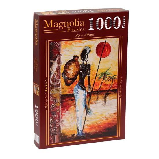 Magnolienfrau von Afrika Puzzle 1000 Teile