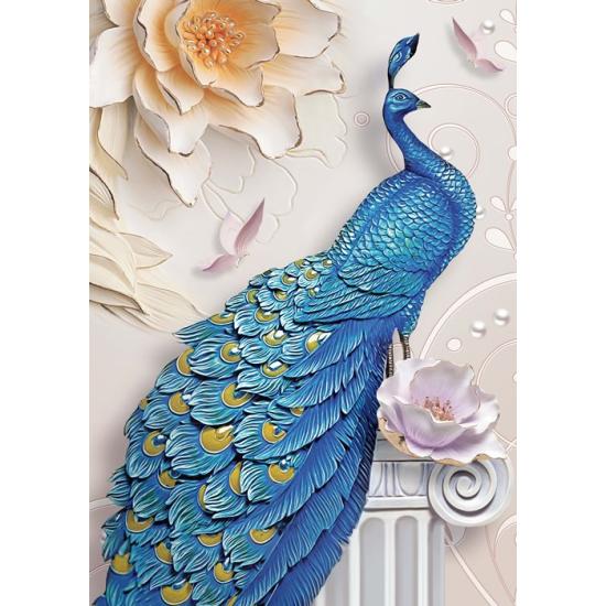 Magnolienblauer Pfau Puzzle 1000 Teile