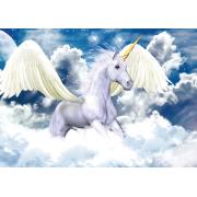 Magnolien-Pegasus im blauen Himmel, 1000-teiliges Puzzle