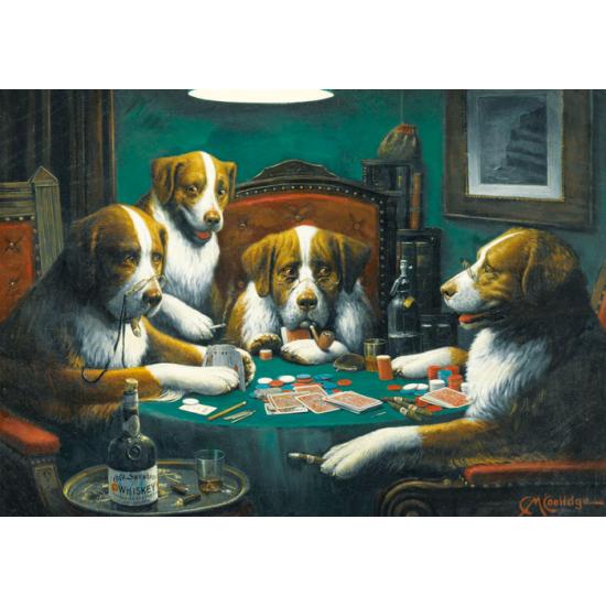 Magnolia Puzzle Hunde spielen Poker 1000 Teile