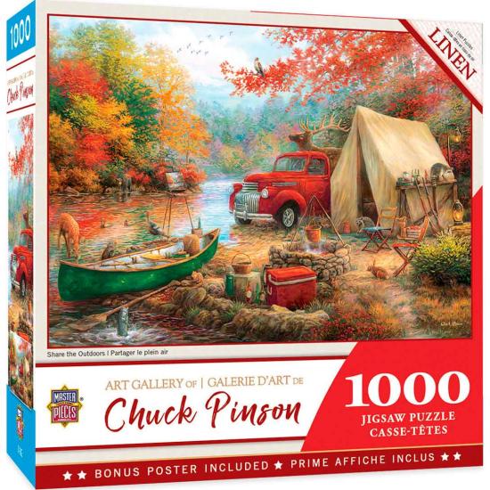 MasterPieces 1000-teiliges Outdoor-Camping-Puzzle