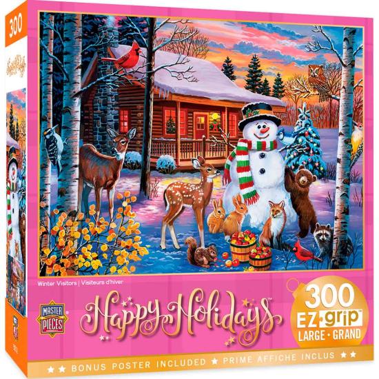 MasterPieces Puzzle Tiere zu Weihnachten XXL mit 300 Teilen