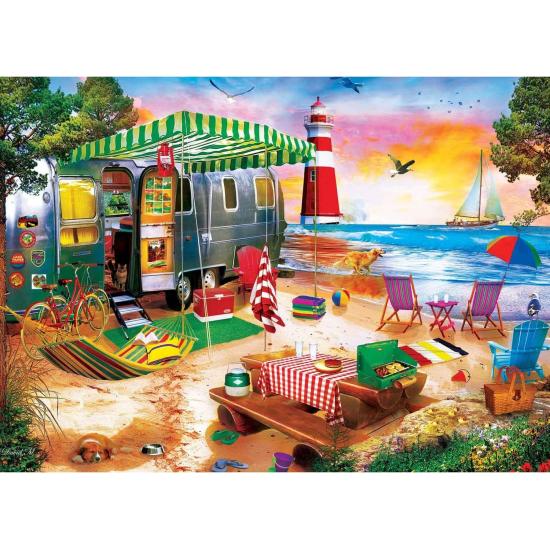 Puzzle MasterPieces Camping Am Meer 1000 Teile